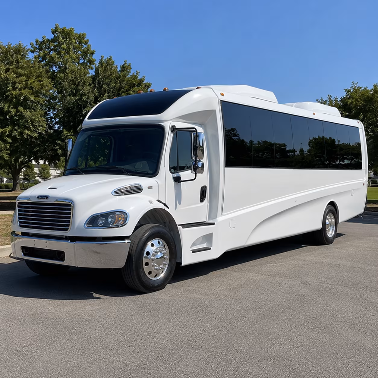 Richardson Airport Shuttle & Transportation party bus exterior