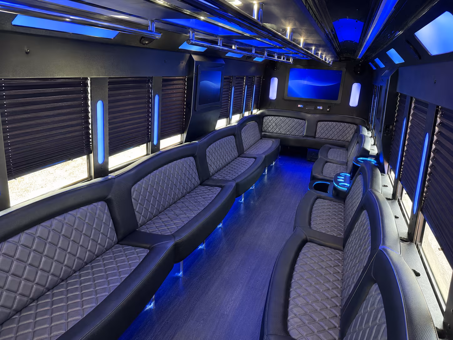 Richardson Bachelor & Bachelorette Transportation party bus exterior