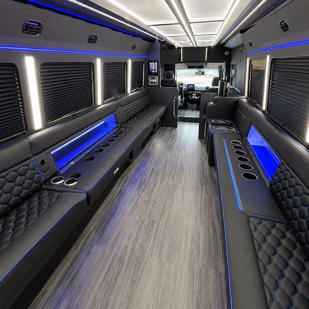 Richardson Birthday, Sweet 16, & Quinceañera Transportation onboard seating