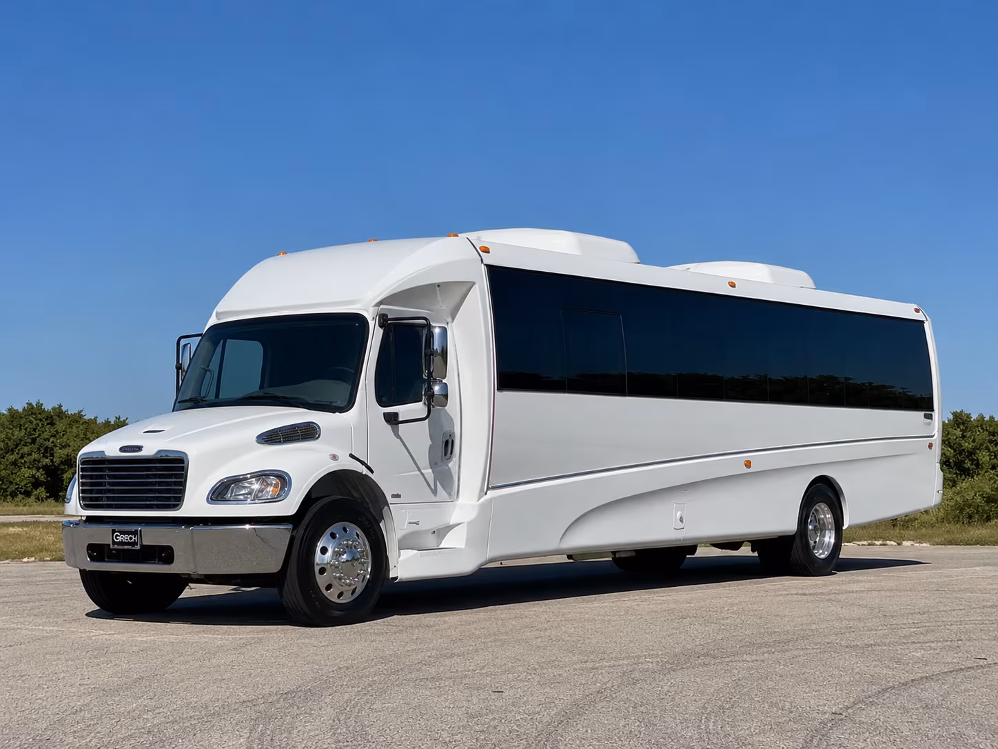 Richardson Prom & Homecoming Transportation party bus exterior