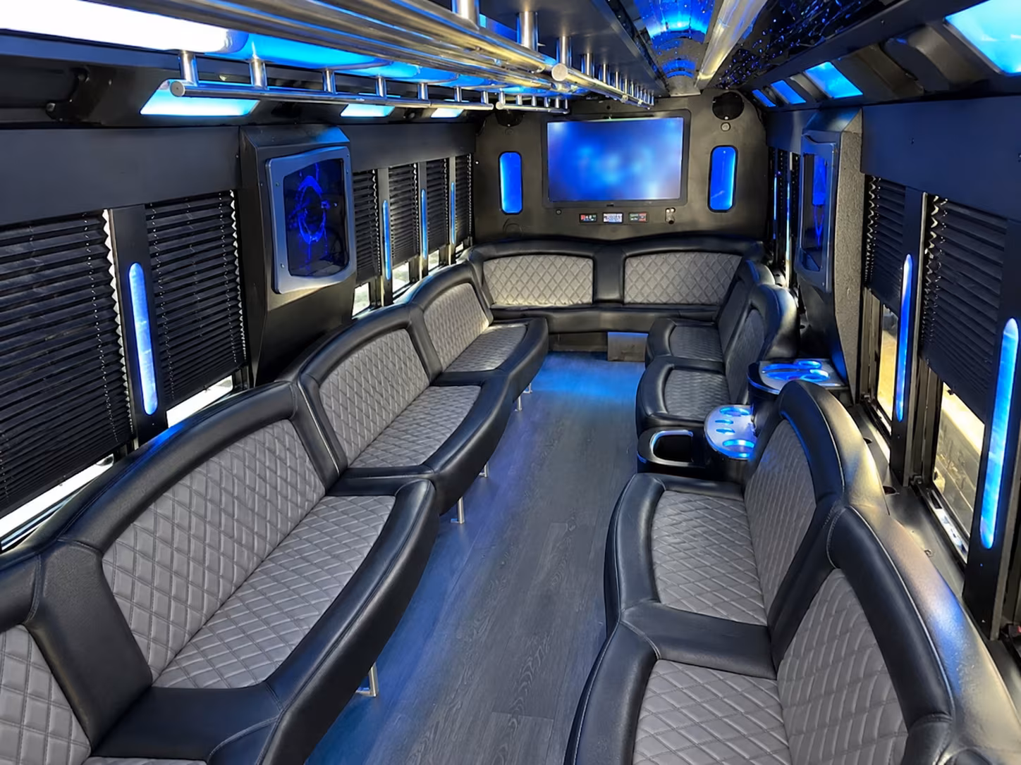Richardson Prom & Homecoming Transportation party bus exterior