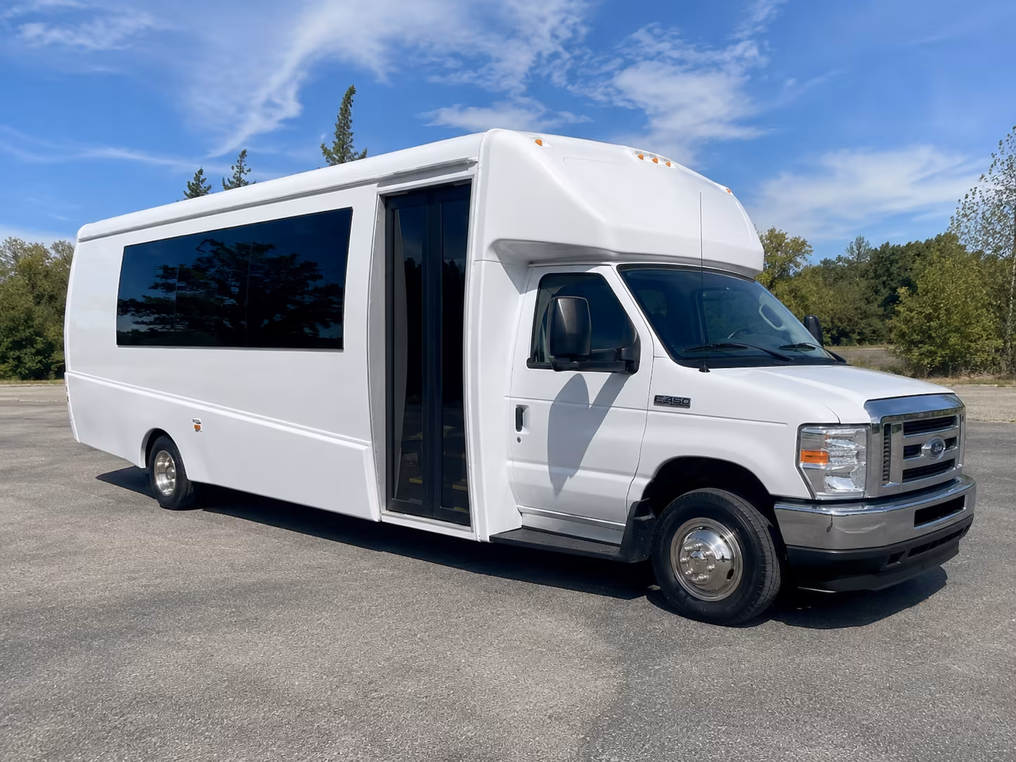 Richardson Prom & Homecoming Transportation party bus exterior