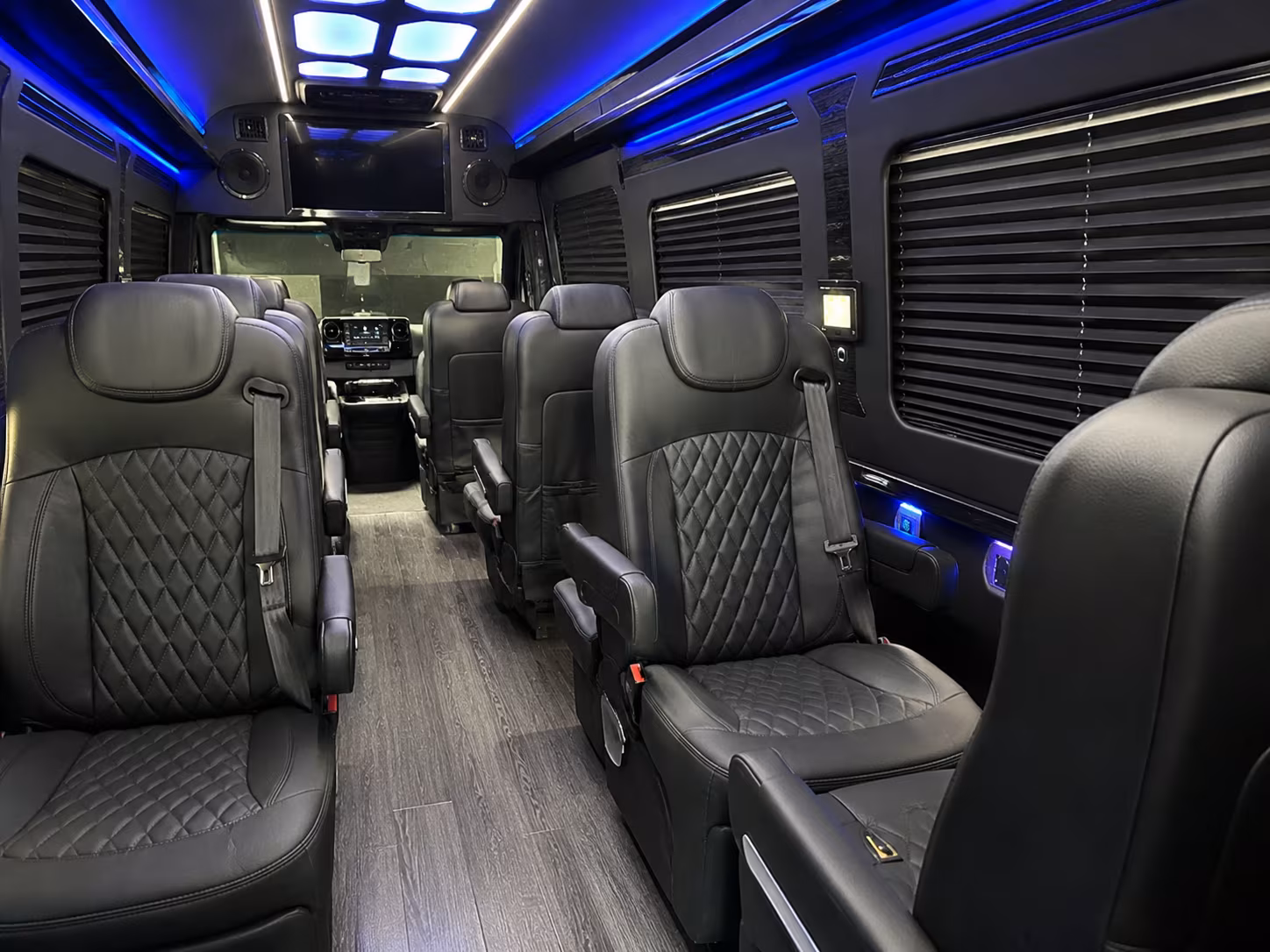 Richardson School Event Transportation party bus exterior