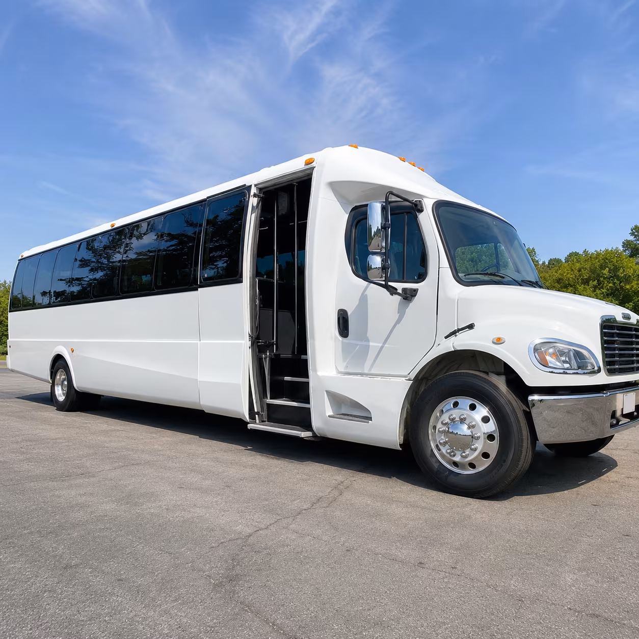 Richardson School Event Transportation party bus interior