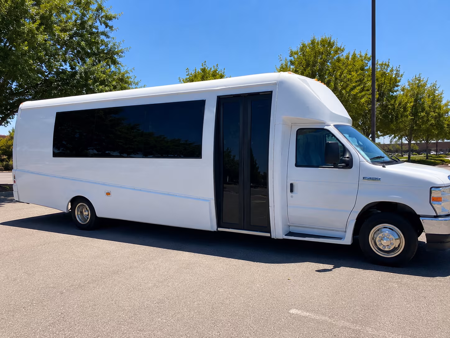 Richardson Wedding Transportation party bus exterior