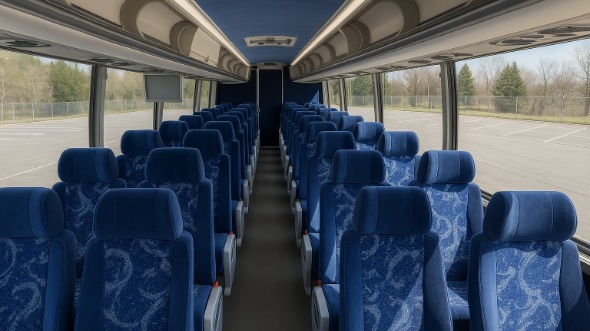 Interior of Charter Bus Company Richardson's 40 Passenger Charter Bus in Richardson