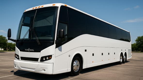 Exterior of Charter Bus Company Rowlett's 40 Passenger Party Bus in Rowlett
