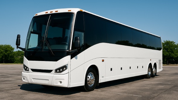 Exterior of Charter Bus Company Richardson's 47 Passenger Charter Bus in Richardson
