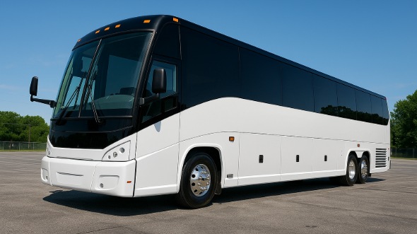 Exterior of Charter Bus Company Dallas's 50 Passenger Party Bus in Dallas