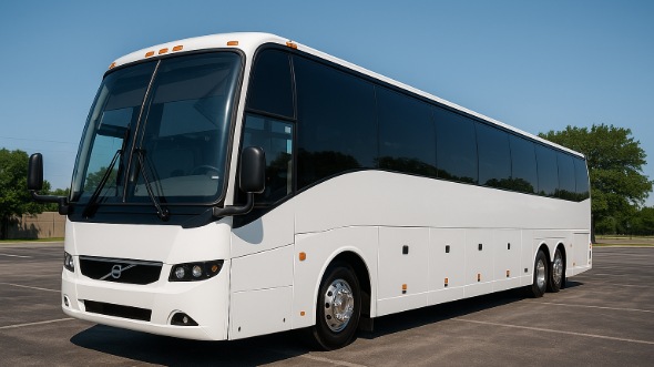 Exterior of Charter Bus Company Irving's 50 Passenger Party Bus in Irving