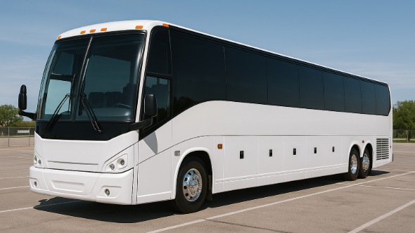 Exterior of Charter Bus Company Richardson's 54 Passenger Charter Bus in Richardson