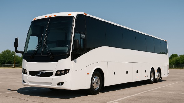 Exterior of Charter Bus Company Richardson's 56 Passenger Charter Bus in Richardson